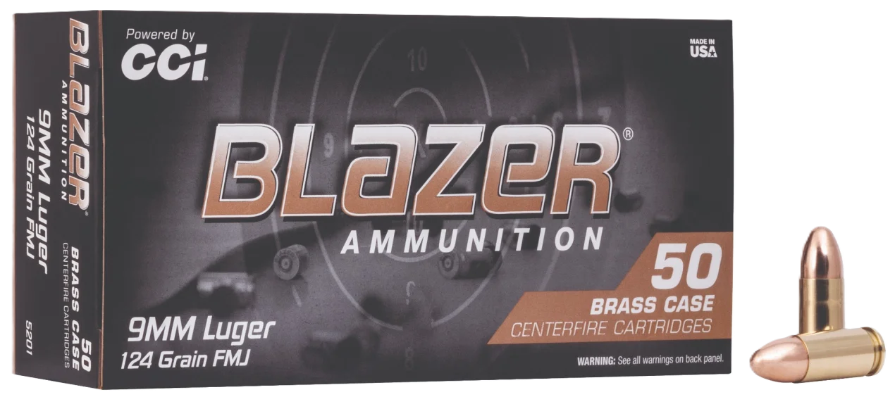 CCI Blazer Brass 9mm 124GR FMJ