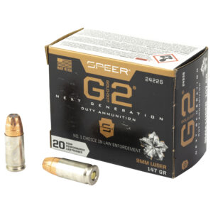 Speer Ammunition, Gold Dot G2, 9MM, 147 Grain, Gold Dot Hollow Point, 20 Round Box
